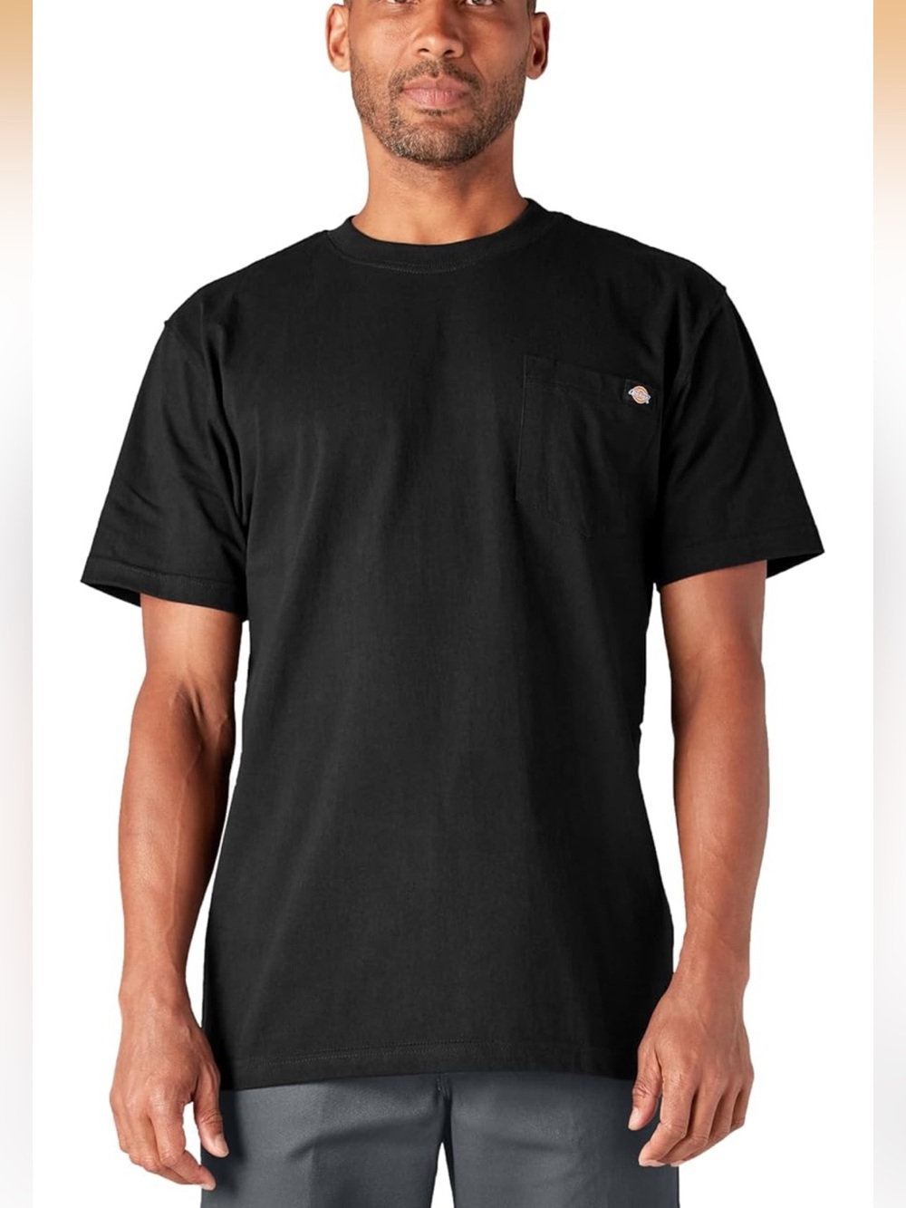 Dickies Men's Short Sleeve Heavyweight Heathered Pocket Tee